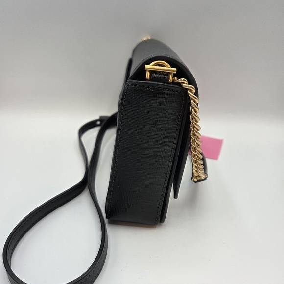 Kate Spade Morgan Chain Wallet Black Bow Crossbody - Picture 7 of 9